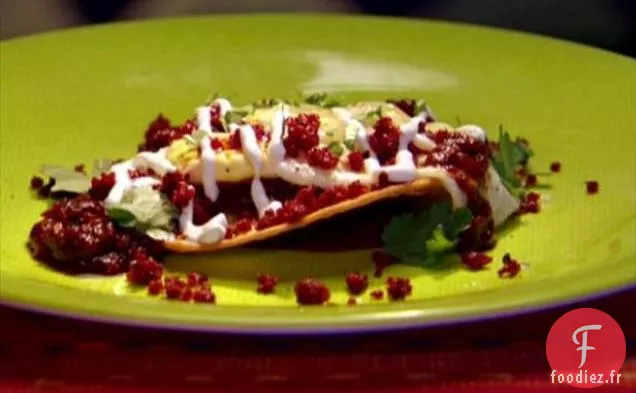 Œufs de Style Ranch au Chorizo et Sauce Tomate-Chili Rouge