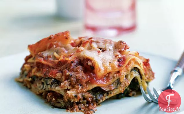 Lasagne au Pesto aux Épinards et aux Champignons