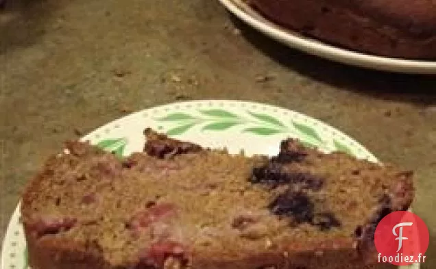 Pain de Blé Entier à la Banane Et aux Fraises