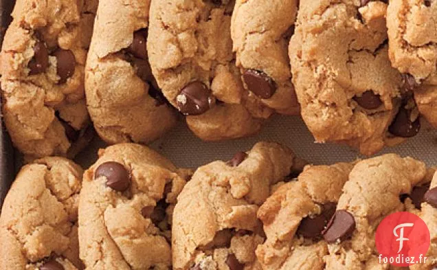 Biscuits sans Farine au Beurre d'Arachide et aux Pépites de Chocolat