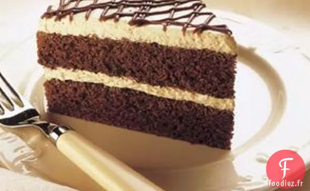 Gâteau au cacao givré à la crème d'arachide