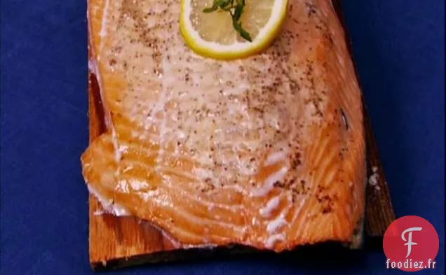 Planche de Cèdre Saumon au Rhum