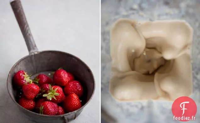 Milk-Shake au Beurre d'Arachide aux Fraises