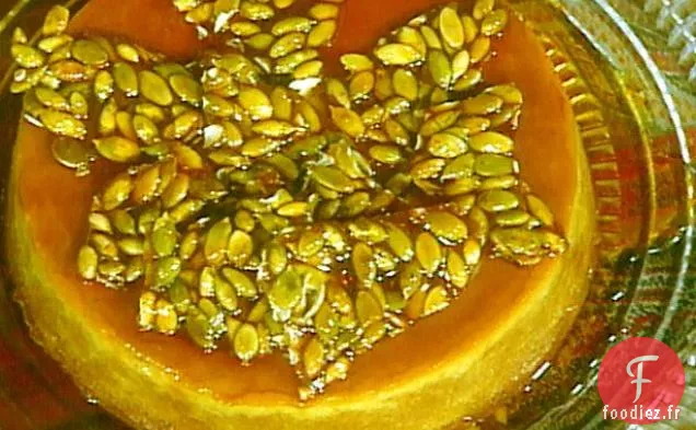 Flan de Citrouille au Praliné aux Graines de Citrouille