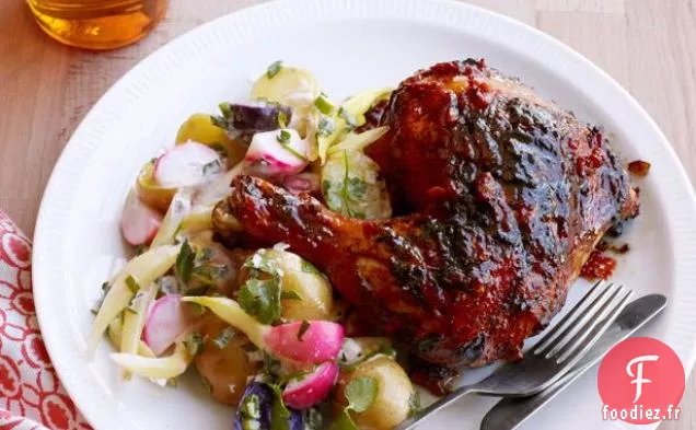 Poulet Grillé au Gingembre et À la Bière