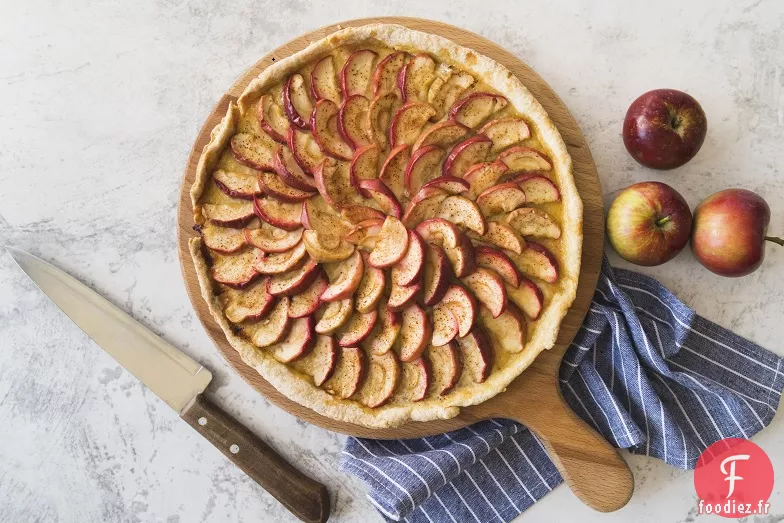 Tarte aux Pommes sur un Bâton avec sauce au Caramel