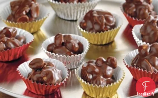 Grappes de Cacahuètes Au Chocolat