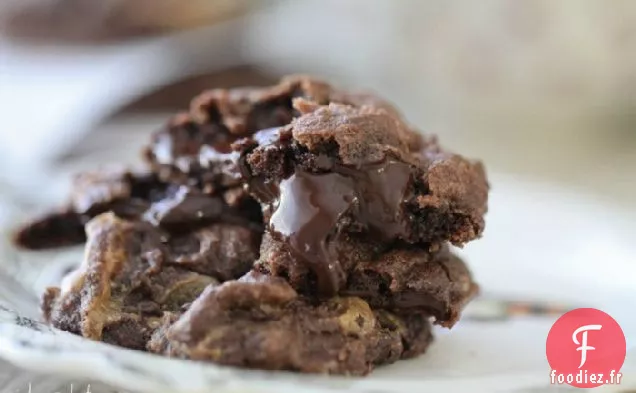 Biscuits Fudgy au Beurre de Cacahuète au Chocolat
