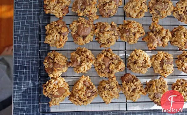 Biscuits aux Morceaux de Chocolat au Beurre d'Arachide et à la Banane