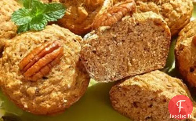 Muffins Diététiques à la Banane Et aux Noix