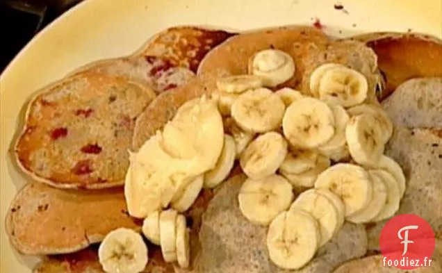 Crêpes Bleu Maïs-Myrtilles au Beurre Orange-Miel et Sirop d'Érable à la Cannelle