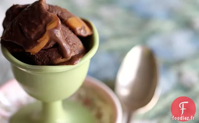 Crème Glacée Au Beurre d'Arachide Au Chocolat Double