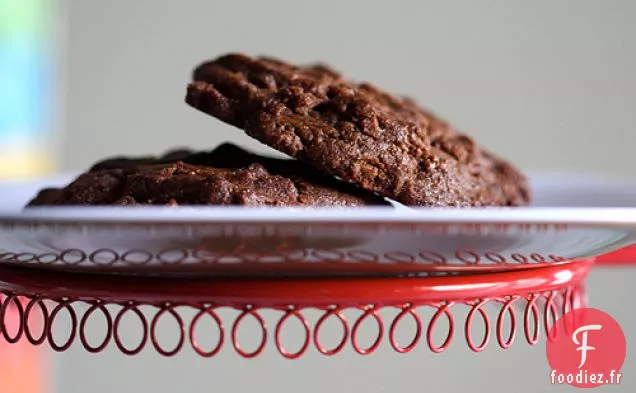 Biscuits Végétaliens Au Chocolat, Au Beurre D'Arachide Et À La Cannelle