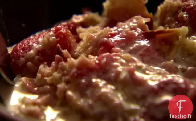 Crumble aux Fraises et Amandes