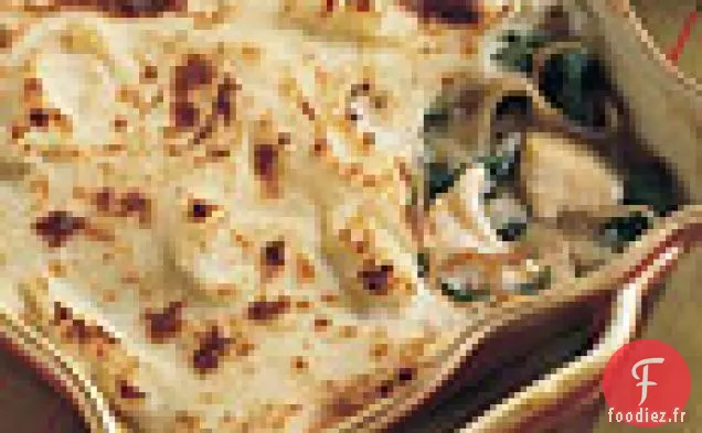 Tarte au Flétan avec Croûte de Purée de Pommes de Terre