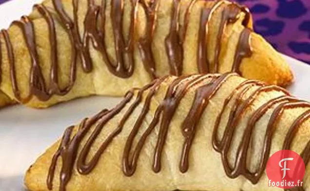 Croissants Au Beurre D'Arachide Et Aux Pépites De Chocolat Au Lait