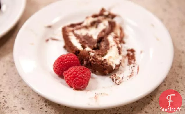 Roulage au Chocolat à la Crème de Bourbon
