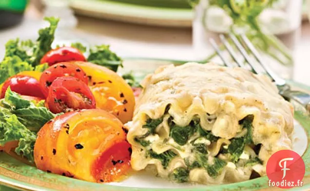 Lasagnes aux Épinards Roulées