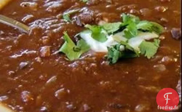 Soupe aux Haricots Noirs et aux Tomates