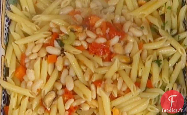 Pâtes aux Moules et Haricots: Penne con Cozze e Fagioli