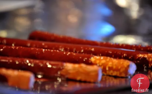 Bretzels Au Chocolat Noir Et Au Beurre d'Arachide