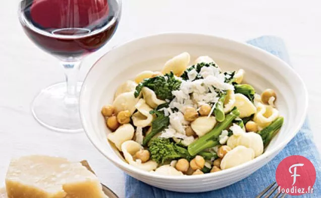 Orecchiette Aux Pois Chiches et Rabe de Brocoli