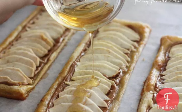 Tarte au Beurre d'Arachide aux Pommes Miellées