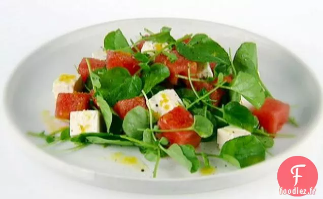 Pastèque Au Cresson et à la Feta