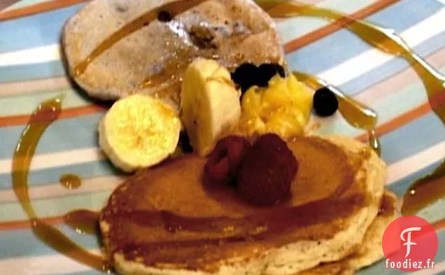 Crêpes à la Ricotta au Citron avec Caillé de Citron et Framboises fraîches