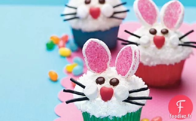 Cupcakes Au Visage de Lapin