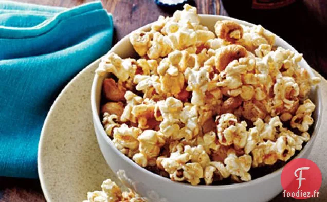 Popcorn Épicé à l'Érable et à la Noix de Cajou