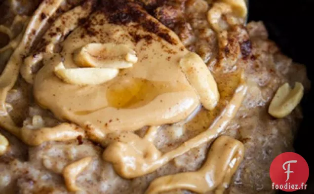 Flocons d'Avoine au Beurre d'Arachide Et à la Banane Tôt le Matin