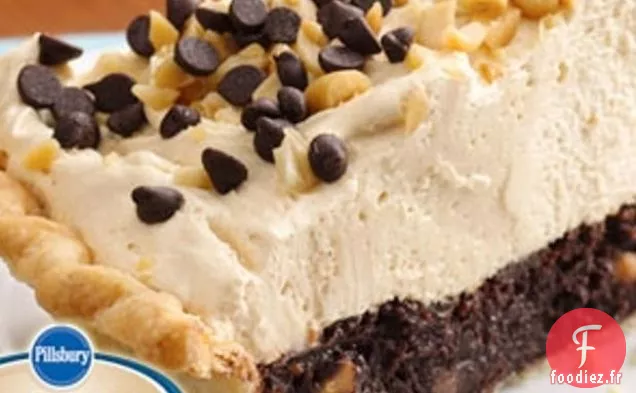 Tarte au Beurre de Cacahuète - brownie à la hauteur d'un kilomètre