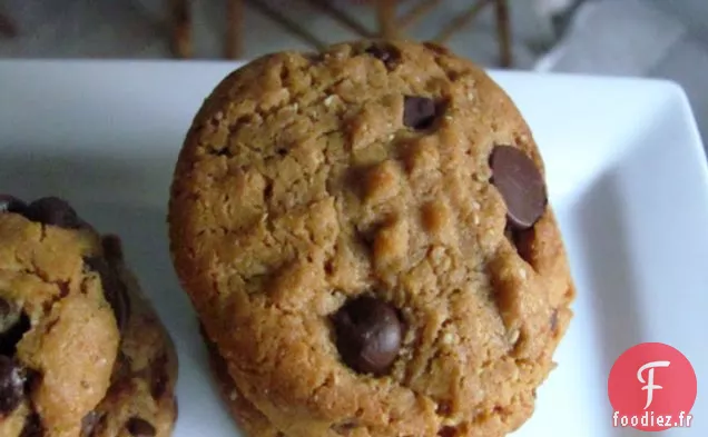 Biscuits aux Pépites de Chocolat Au Beurre d'Arachide Sans Farine