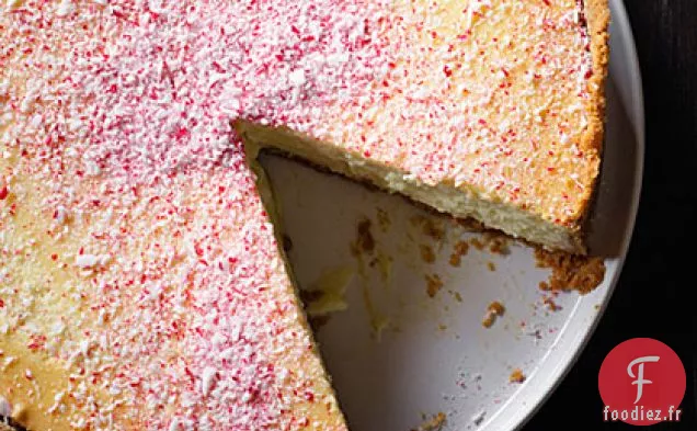 Cheesecake Au Chocolat Blanc à la Menthe Poivrée