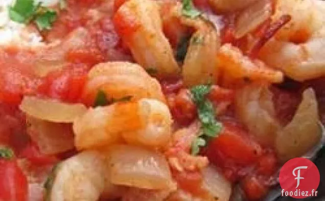 Crevettes de l'Île et Riz