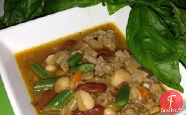 Soupe aux Haricots et aux Pâtes