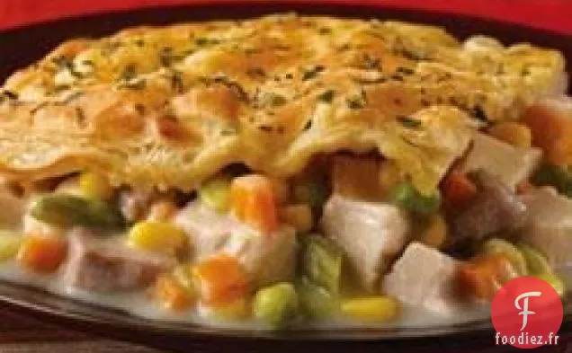 Tarte au Poulet en Croûte d'Herbes Salées