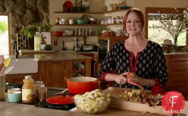 Côtelettes de Porc avec Compote de Pommes et Gruau