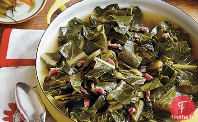 Verts de Collard à l'Ancienne