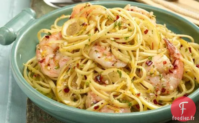 Linguine aux Langoustines aux Crevettes