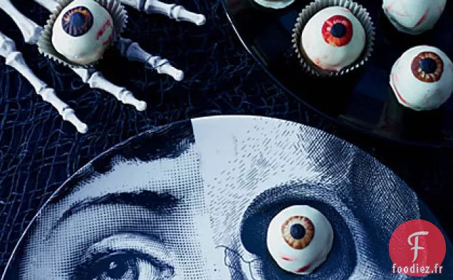 Boules de Gâteau de Velours Rouge au Chocolat Blanc