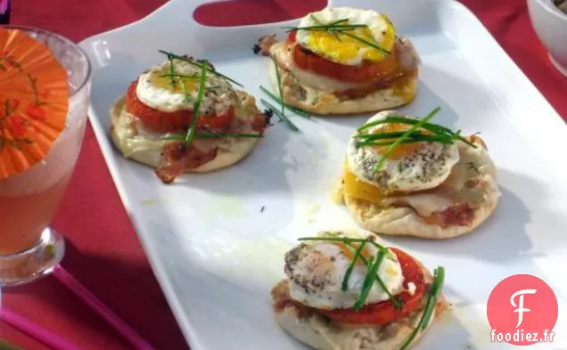 Sandwich au Jambon, aux Œufs et au Fromage sur Muffin anglais