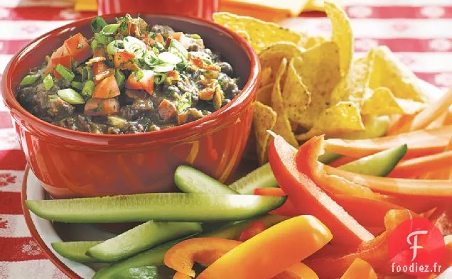Trempette aux Haricots Noirs au Bacon
