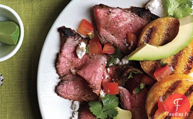 Polenta Grillée avec Steak épicé