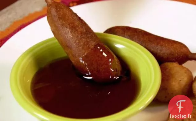 Crêpes à la saucisse sur Bâtonnets