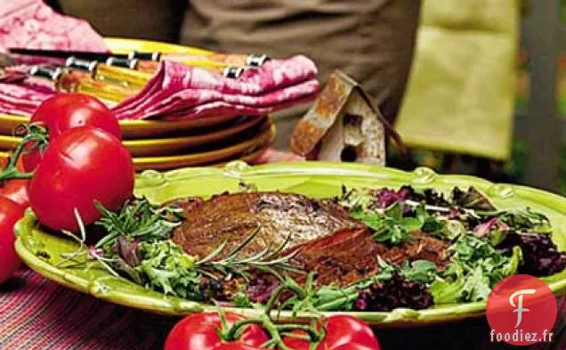 Steak de Flanc Grillé au Romarin