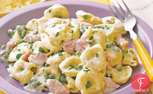Tortellini au Jambon et Petits Pois