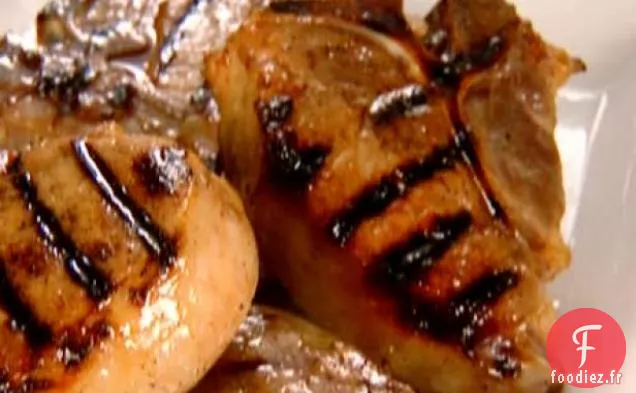 Côtelettes de Porc Grillées avec Glaçage à l'Orange