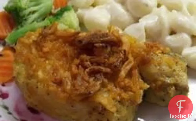 Côtelettes de Porc à l'Oignon Et À la Moutarde